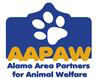 Alamo Area Partners for Animal Welfare with AAPAW and paw print