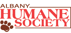 Albany Humane Society logo with paw print