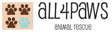 All 4 Paws, (Pawleys Island, South Carolina), logo four pawprints in square with brown text