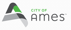 City of Ames Animal Shelter and Animal Control (Ames, Iowa) logo is the city of Ames logo with a large “A” in grey and green