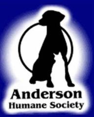 Anderson Humane Society, Inc. logo with dog and cat