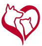 Animal Adoption Center (Lindenwold, New Jersey) logo with red heart, dog and cat