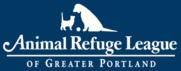 Animal Refuge League of Greater Portland (Westbrook, Maine) logo with cat, dog