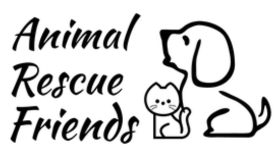Animal Rescue Friends Ltd, (Surprise, Arizona), logo black dog cat outline text
