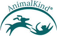 AnimalKind (Raleigh, North Carolina) logo with dog, cat
