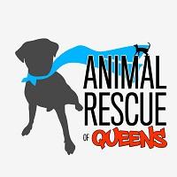 Animal Rescue of Queens, (Astoria, New York), logo with dog wearing a red cape