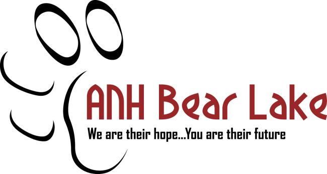 Animals Need Help of Bear Lake, (Montpelier, Idaho), logo black outline of paw around red and black text