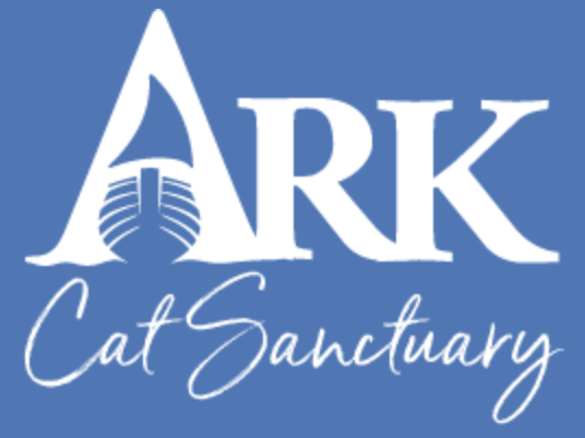 Ark Cat Sanctuary, (Parks, Arizona), logo blue ark in white text on blue background