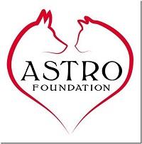 ASTRO Foundation (Oakdale, California) logo of dog and cat heart
