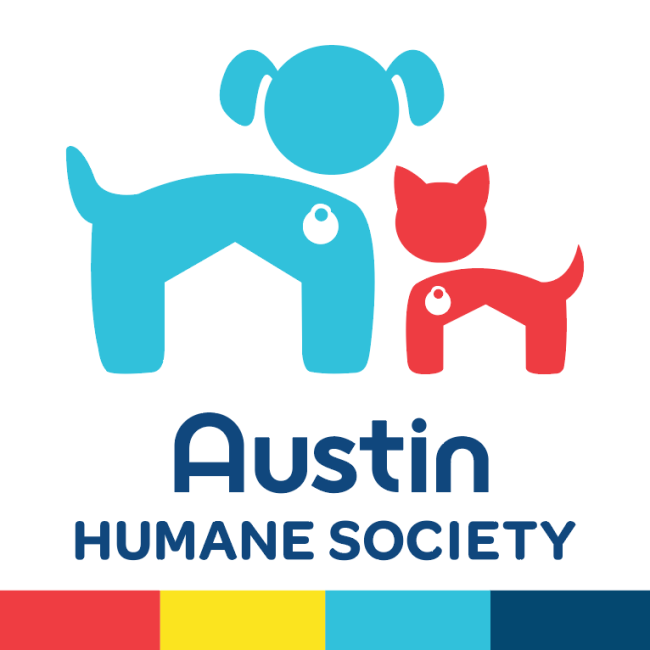 Austin Humane Society (Austin, Texas) logo dog cat with tags