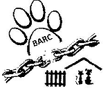 BARC - Basic Animal Rights Council (Parsons, Kansas) logo with dog and cat, chains breaking, and a pawprint