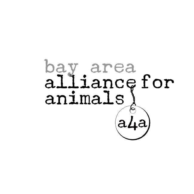 Bay Area Alliance for Animals, (San Carlos, California), black stylized text