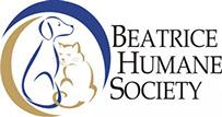 Beatrice Humane Society (Beatrice, Nebraska) logo with blue and gold dog and cat in circle