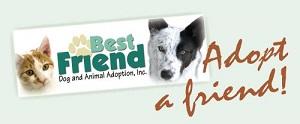 Best Friend Dog and Animal Adoption (Cranford, New Jersey) logo hand holding paw
