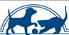Blue Mountain Humane Society (Walla Walla, Washington) blue logo with silhouette of a cat and dog playing with a ball
