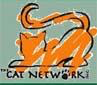 The Cat Network, Inc. (Miami, Florida) logo is a drawing of a cat colored with orange scribbles above the organization name