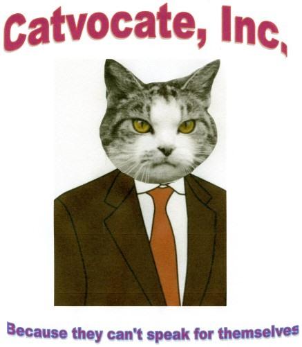 Catvocate, Inc. (Jefferson, Georgia) logo with cat in suit