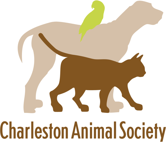 Charleston Animal Society (N Charleston, South Carolina) logo with cat, dog & bird