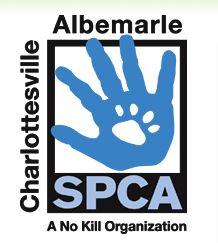 Charlottesville-Albemarle SPCA (Charlottesville, Virginia) logo of hand and pawprint 
