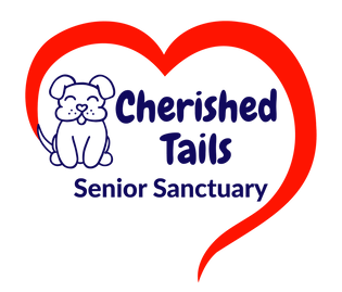 Cherished Tails Senior Sanctuary (Marana, Arizona) logo dog in heart