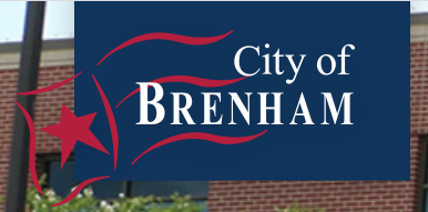 City of Brenham Animal Services, (Brenham, Texas), logo with city name and red flag with star