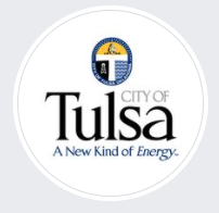 City of Tulsa Animal Welfare, (Tulsa, Oklahoma) logo white circle with City of Tulsa text inside