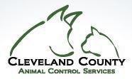 Cleveland County Animal Control (Shelby, North Carolina) logo with outline of dog and cat