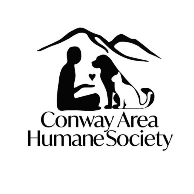 Conway Area Humane Society (Conway, New Hampshire) logo human sitting with dog and cat