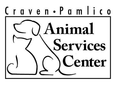 Craven-Pamlico Animal Services (New Bern, North Carolina) logo with dog and cat