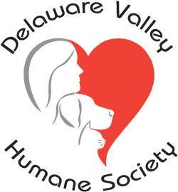 Delaware Valley Humane Society (Unadilla, New York) logo human dog and cat in heart