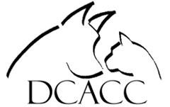 DuPage County Animal Care and Control (Wheaton, Illinois) logo of outline of heads of cat and dog above 'DCACC'