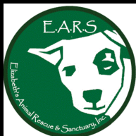 Elizabeth's Animal Rescue and Sanctuary Inc (Odessa, Florida) logo with EARS and white dog on green circle