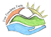 Five Freedoms Farm (Loganville, Georgia) hand and sun logo