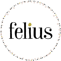Felius (Omaha, Nebraska) logo of Felius in center of circle