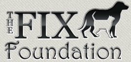 The Fix Foundation, (Franklin, Kentucky), logo of black dog, white cat, text The Fix Foundation