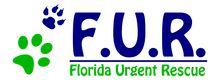 Florida Urgent Rescue (St Augustine, Florida) logo of paw prints and F.U.R.