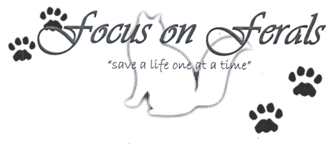 Focus on Ferals (Brainardsville, New York) logo of cat & pawprints