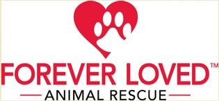Forever Loved (Maple Grove, Minnesota) logo of white paw print on top of red heart