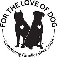 For the Love of Dog - Rottweiler Rescue (Hillsboro, New Hampshire) logo of 2 rottweilers and hearts