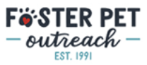 Foster Pet Outreach (Edwards, Illinois) logo with organization name and paw print for letter O