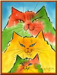 Friends for Felines (Blasdell, New York) logo cats in rainbow colors