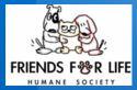 Friends for Life Humane Society (Las Vegas, Nevada) logo of two dogs & a cat