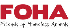 Friends of Homeless Animals of No. NJ (Hawthorne, New Jersey) logo of FOHA in red