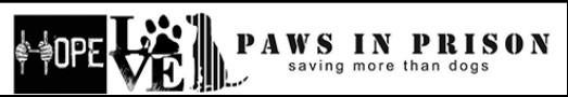 Friends of Paws in Prison Inc. (San Antonio, Texas) logo hope love dog