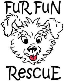 Fur Fun Rescue Inc (Lisbon, Iowa) logo of dog with Fur Fun Rescue text