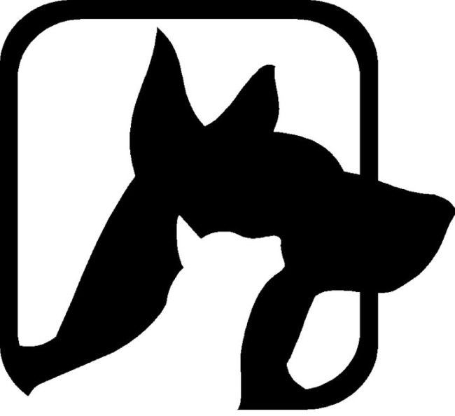 Good Shepherd Humane Society (Eureka Springs, Arkansas) logo with black dog and white cat