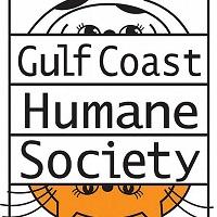 Gulf Coast Humane Society (Corpus Christi, Texas) logo: a ladder with their title on rungs and a cat/dog head on the top/bottom
