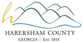Habersham County Animal Care & Control (Clarksville, Georgia) logo with wavy hills; Established in 1818