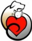 Have a Heart Humane Society (Tehachapi, California) logo has a dog and cat curled up around a heart