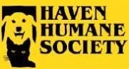 Haven Humane Society (Redding, California) logo has a dog head and a cat head placed vertically next to the organization name